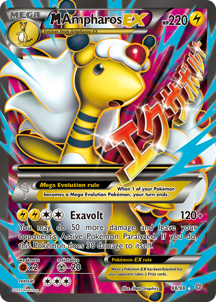 M Ampharos EX (88/98) [XY: Ancient Origins] | Tables and Towers