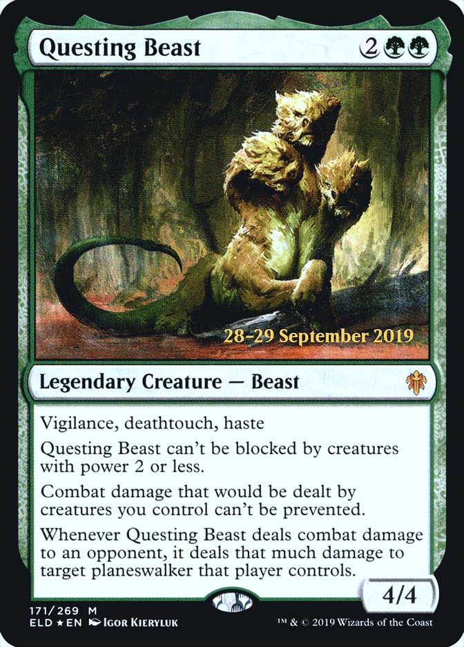 Questing Beast [Throne of Eldraine Prerelease Promos] | Tables and Towers