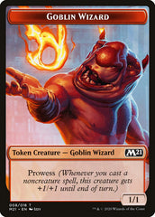 Demon // Goblin Wizard Double-Sided Token [Core Set 2021 Tokens] | Tables and Towers