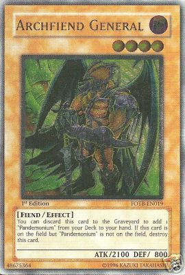 Archfiend General [FOTB-EN019] Ultimate Rare | Tables and Towers