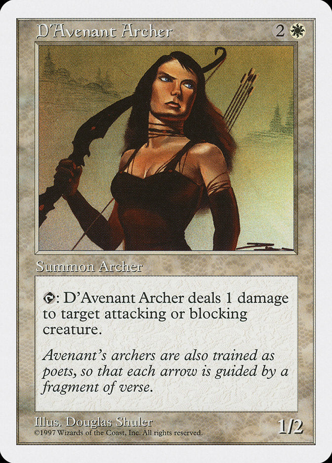 D'Avenant Archer [Fifth Edition] | Tables and Towers