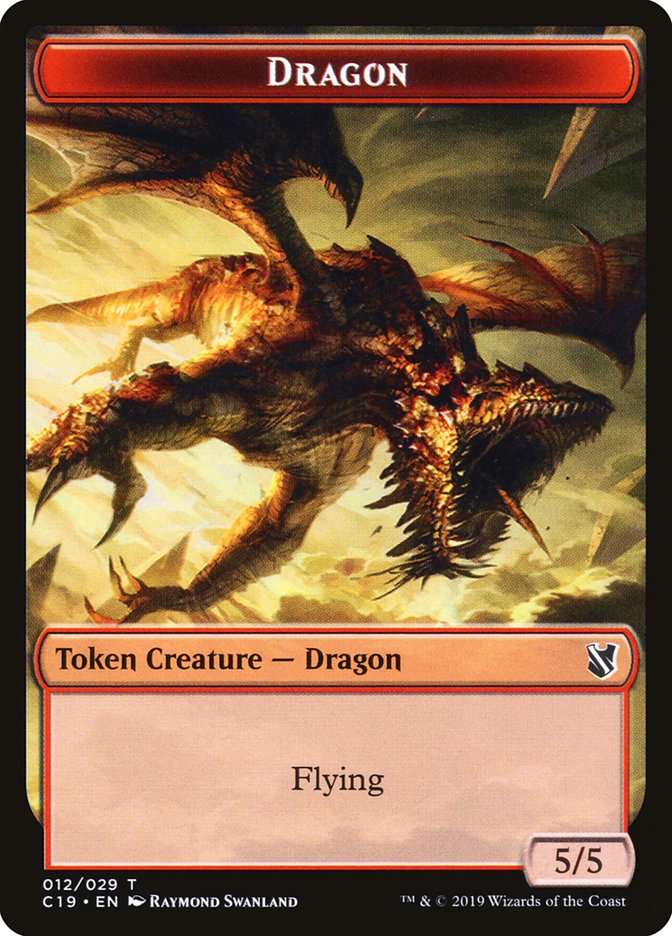 Dragon Token [Commander 2019 Tokens] | Tables and Towers