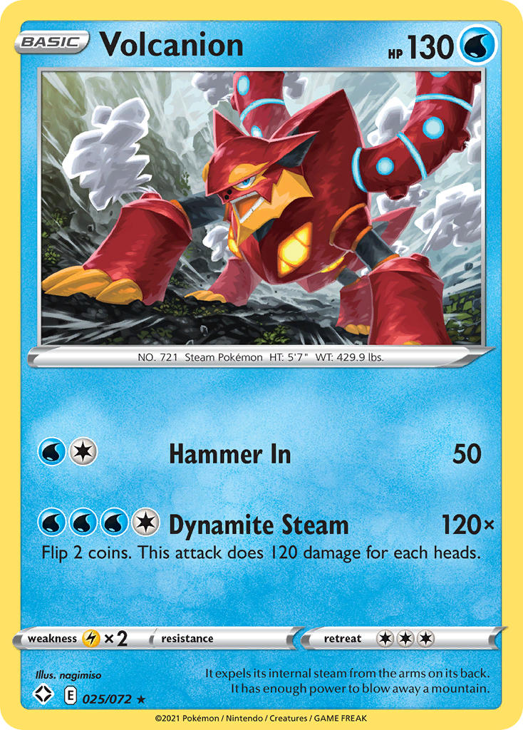 Volcanion (025/072) [Sword & Shield: Shining Fates] | Tables and Towers