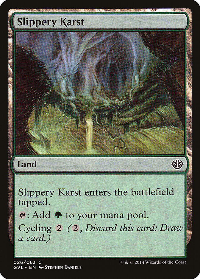 Slippery Karst (Garruk vs. Liliana) [Duel Decks Anthology] | Tables and Towers