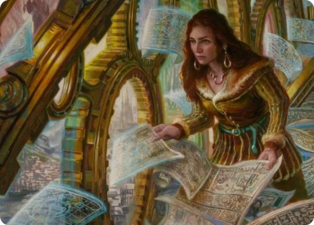 Cartographer's Survey Art Card [Innistrad: Crimson Vow Art Series] | Tables and Towers