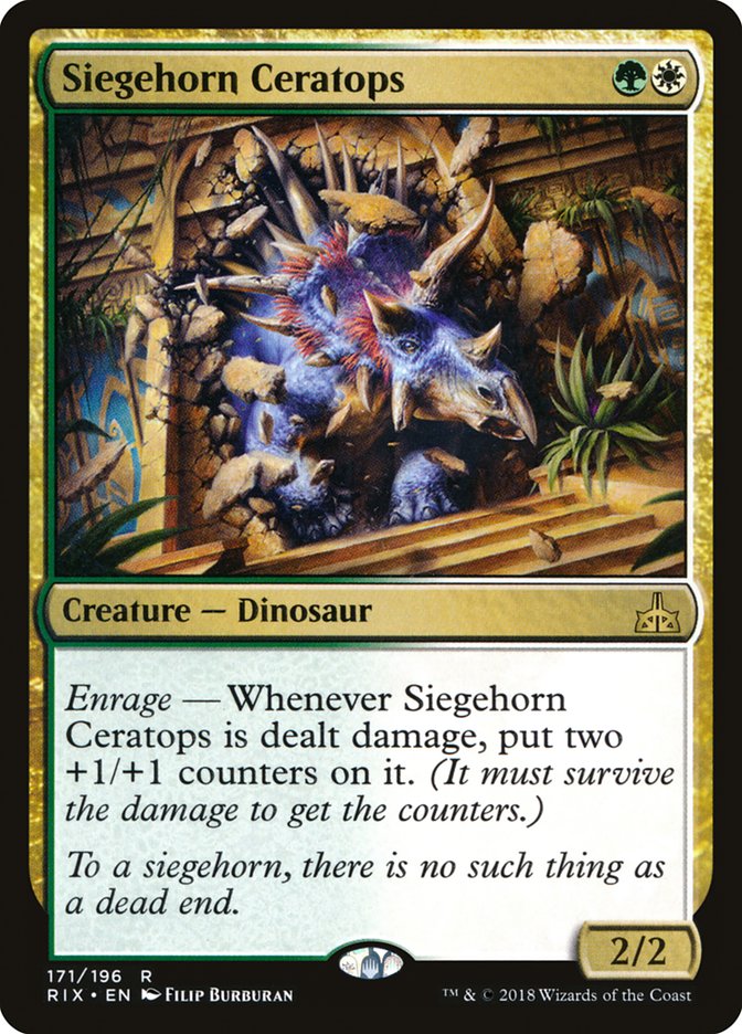 Siegehorn Ceratops [Rivals of Ixalan] | Tables and Towers