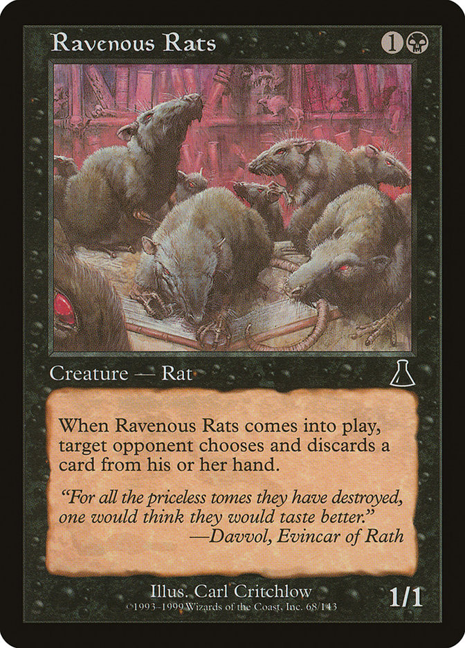 Ravenous Rats [Urza's Destiny] | Tables and Towers