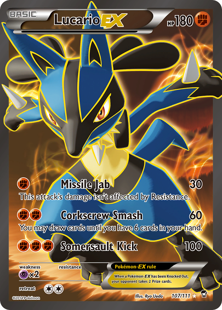 Lucario EX (107/111) [XY: Furious Fists] | Tables and Towers