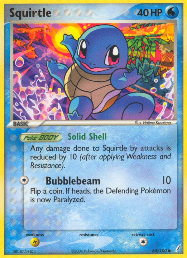 Squirtle (64/100) [EX: Crystal Guardians] | Tables and Towers