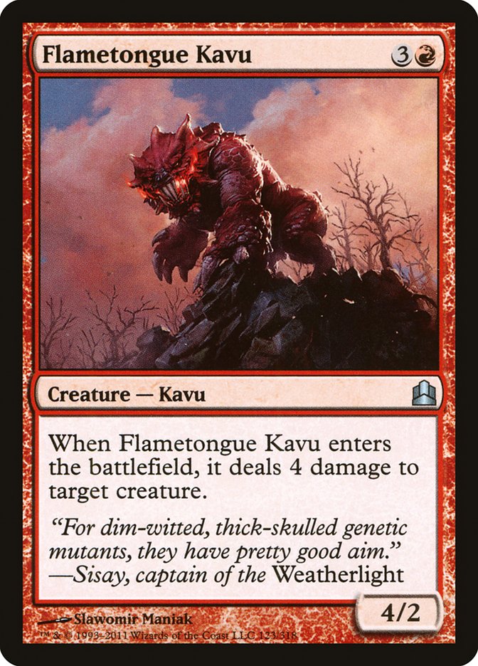 Flametongue Kavu [Commander 2011] | Tables and Towers