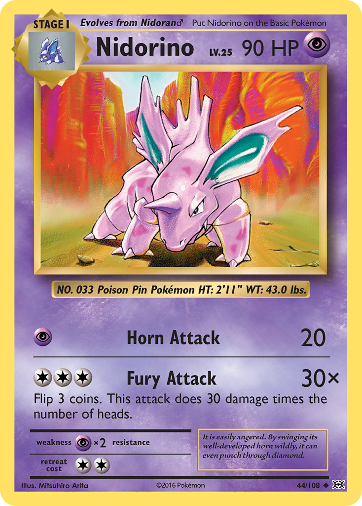 Nidorino (44/108) [XY: Evolutions] | Tables and Towers