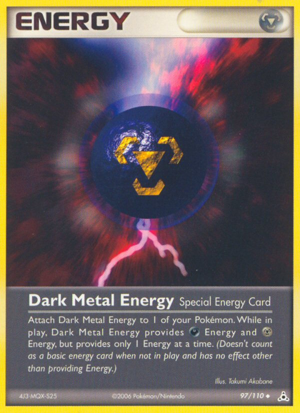 Dark Metal Energy (97/110) [EX: Holon Phantoms] | Tables and Towers