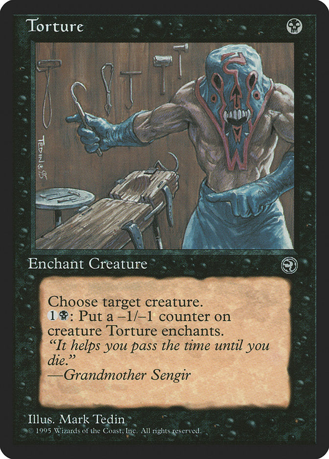 Torture (Grandmother Sengir Flavor Text) [Homelands] | Tables and Towers