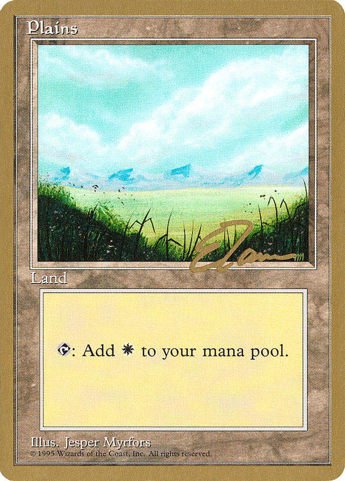 Plains (et366) (Eric Tam) [Pro Tour Collector Set] | Tables and Towers