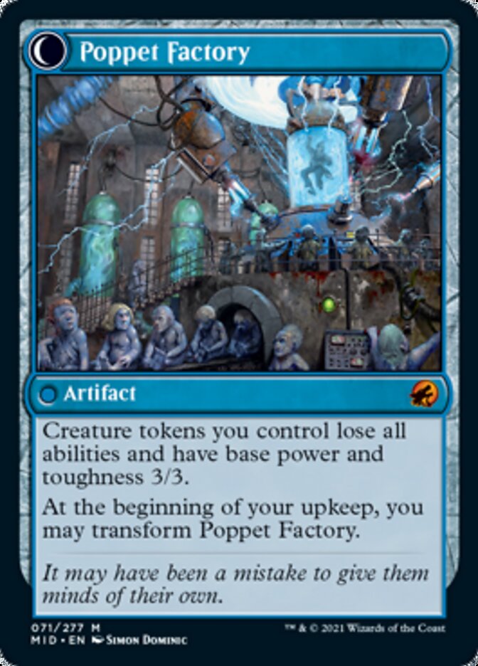 Poppet Stitcher // Poppet Factory [Innistrad: Midnight Hunt] | Tables and Towers