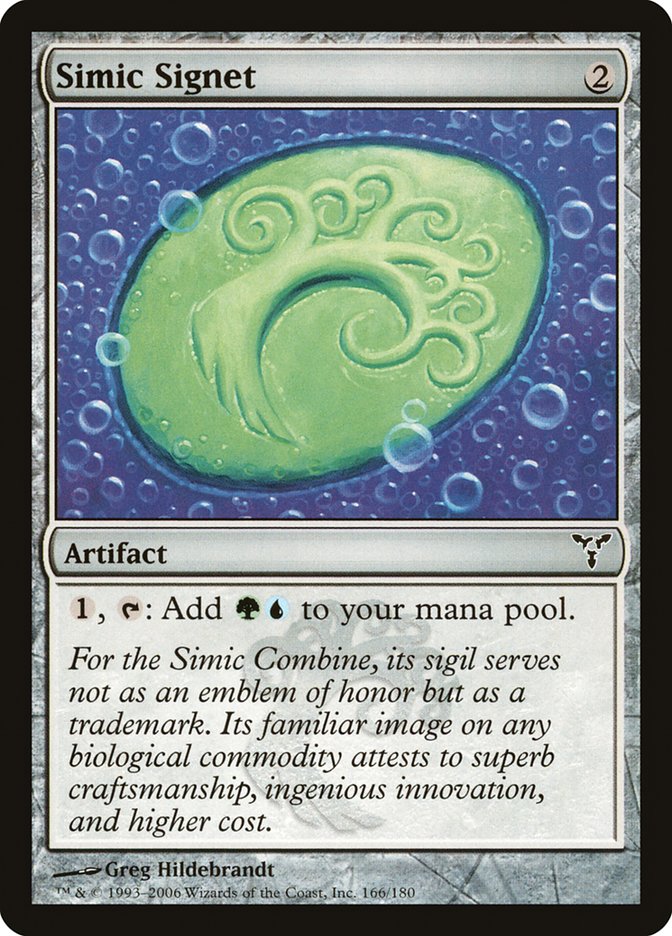 Simic Signet [Dissension] | Tables and Towers