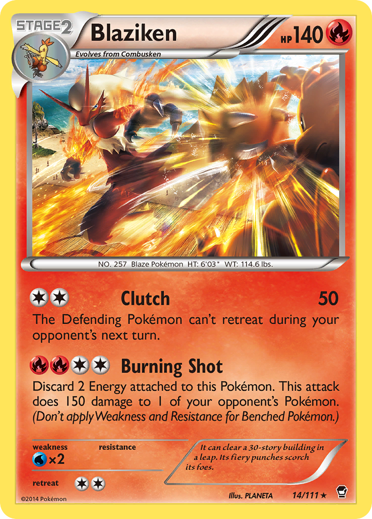 Blaziken (14/111) [XY: Furious Fists] | Tables and Towers