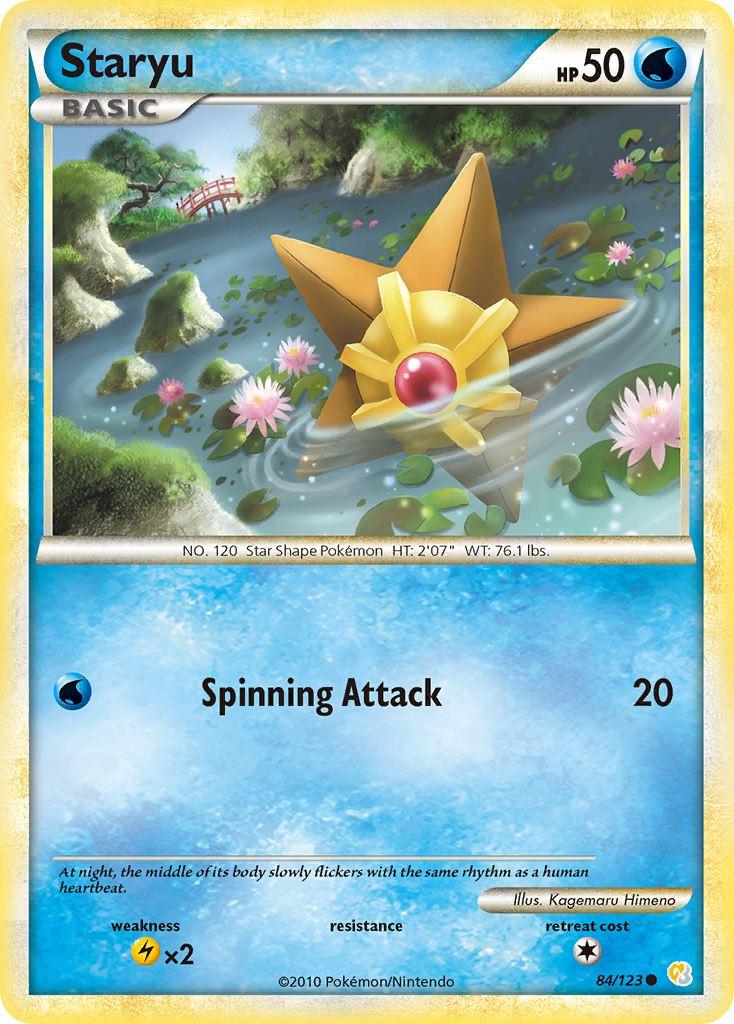 Staryu (84/123) [HeartGold & SoulSilver: Base Set] | Tables and Towers