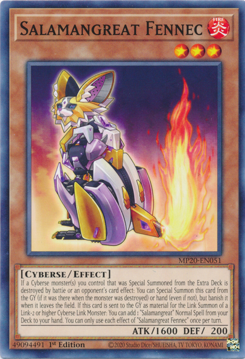 Salamangreat Fennec [MP20-EN051] Common | Tables and Towers