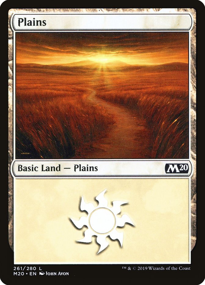 Plains (261) [Core Set 2020] | Tables and Towers