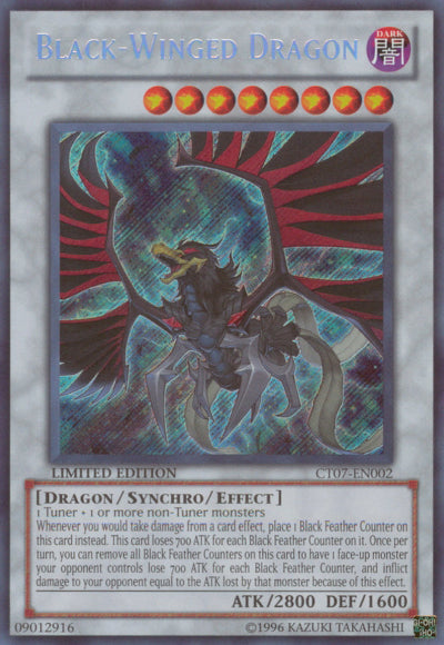 Black-Winged Dragon [CT07-EN002] Secret Rare | Tables and Towers