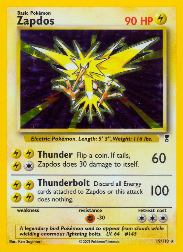 Zapdos (19/110) [Legendary Collection] | Tables and Towers