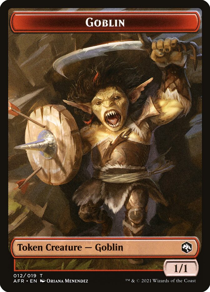 Goblin (012) // Blood (017) Double-Sided Token [Challenger Decks 2022 Tokens] | Tables and Towers