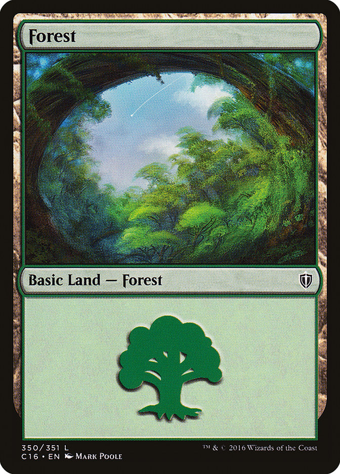 Forest (350) [Commander 2016] | Tables and Towers