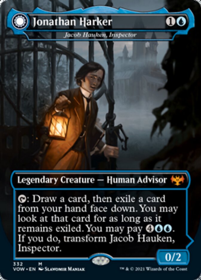 Jacob Hauken, Inspector // Hauken's Insight - Jonathan Harker // Harker's Obsessive Inquiry [Innistrad: Crimson Vow] | Tables and Towers