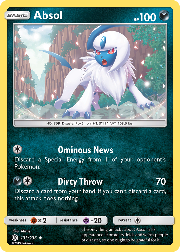 Absol (133/236) [Sun & Moon: Cosmic Eclipse] | Tables and Towers