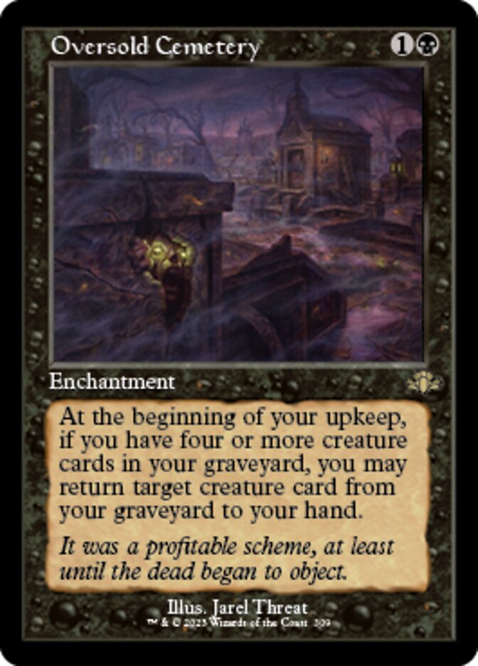 Oversold Cemetery (Retro) [Dominaria Remastered] | Tables and Towers