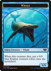 Whale // Zombie (011/036) Double-Sided Token [Commander 2014 Tokens] | Tables and Towers