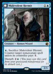 Malevolent Hermit // Benevolent Geist [Innistrad: Midnight Hunt] | Tables and Towers