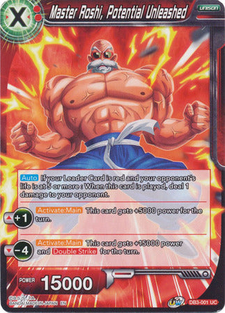 Master Roshi, Potential Unleashed (DB3-001) [Giant Force] | Tables and Towers