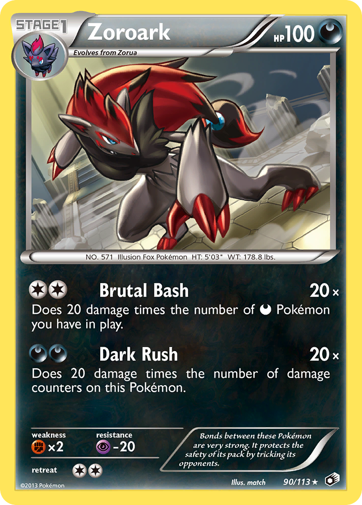 Zoroark (90/113) (Theme Deck Exclusive) [Black & White: Legendary Treasures] | Tables and Towers