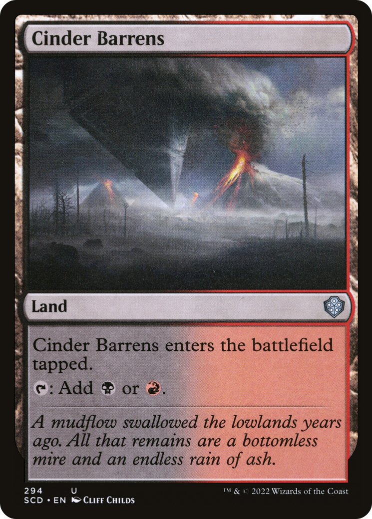 Cinder Barrens [Starter Commander Decks] | Tables and Towers