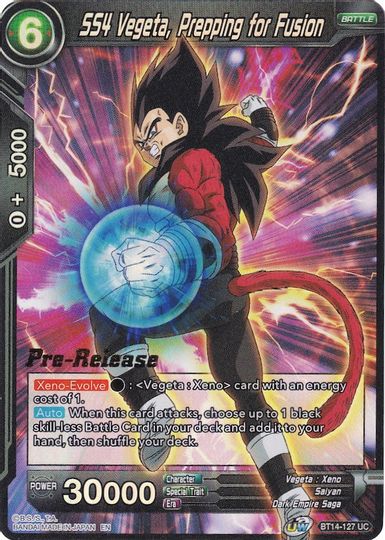 SS4 Vegeta, Prepping for Fusion (BT14-127) [Cross Spirits Prerelease Promos] | Tables and Towers