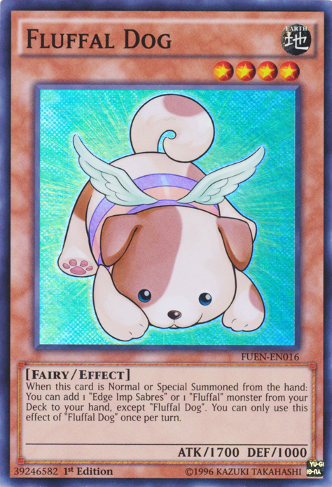 Fluffal Dog [FUEN-EN016] Super Rare | Tables and Towers