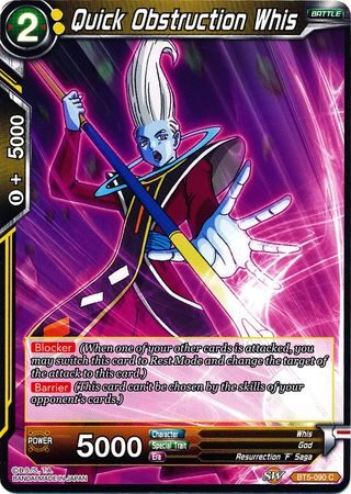 Quick Obstruction Whis (BT5-090) [Miraculous Revival] | Tables and Towers