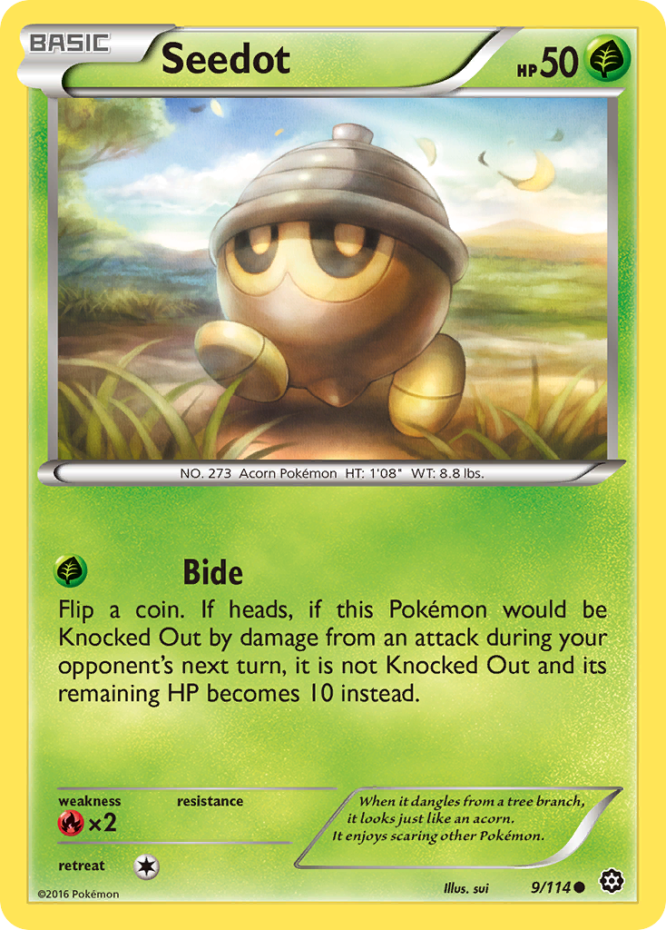 Seedot (9/114) [XY: Steam Siege] | Tables and Towers