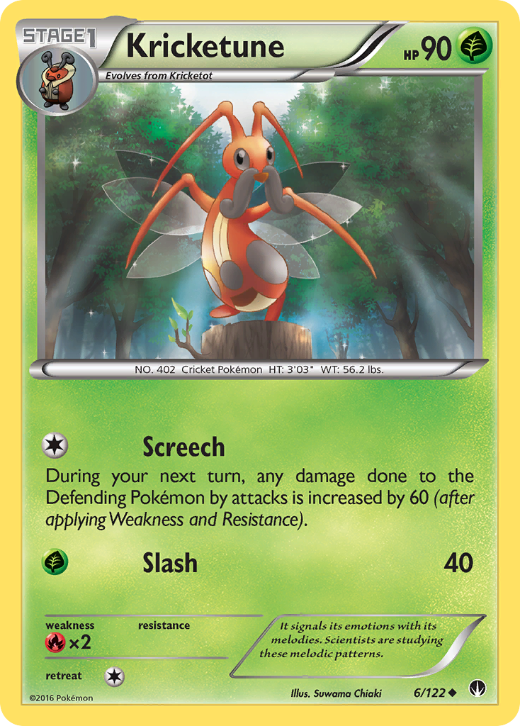 Kricketune (6/122) [XY: BREAKpoint] | Tables and Towers