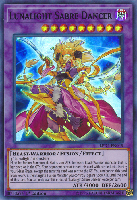 Lunalight Sabre Dancer [LED4-EN045] Super Rare | Tables and Towers