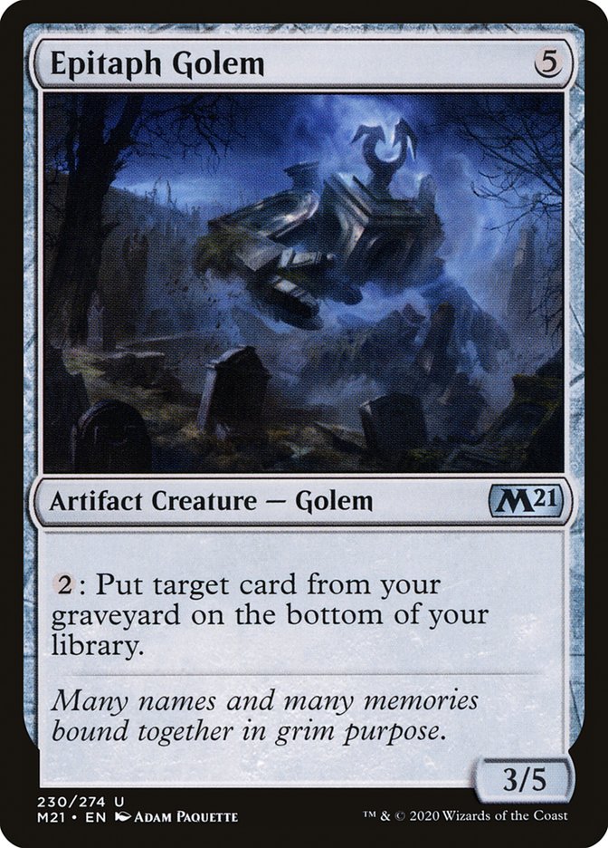 Epitaph Golem [Core Set 2021] | Tables and Towers