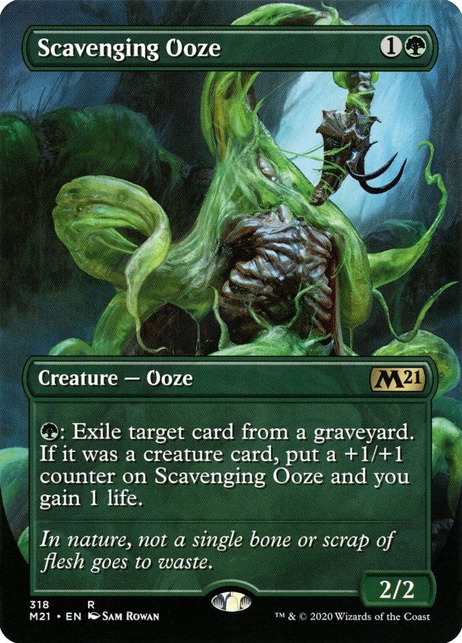 Scavenging Ooze (Borderless Alternate Art) [Core Set 2021] | Tables and Towers