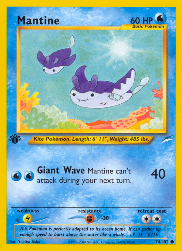 Mantine (74/105) [Neo Destiny 1st Edition] | Tables and Towers