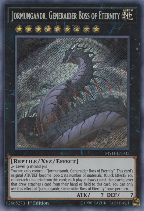 Jormungandr, Generaider Boss of Eternity [MYFI-EN033] Secret Rare | Tables and Towers