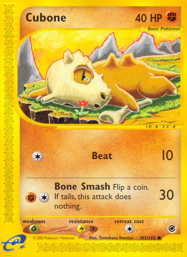 Cubone (103/165) [Expedition: Base Set] | Tables and Towers