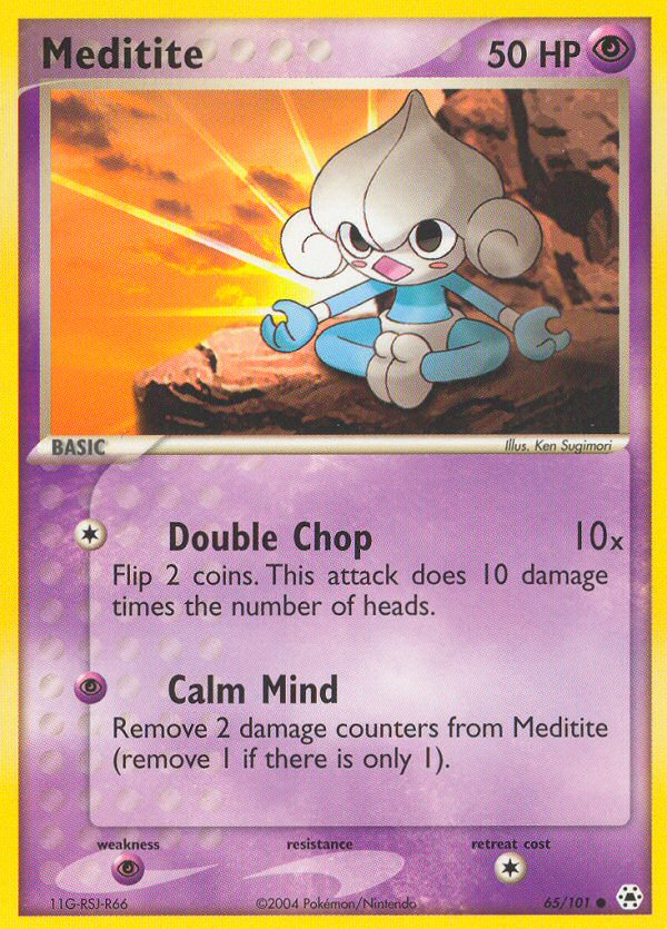 Meditite (65/101) [EX: Hidden Legends] | Tables and Towers