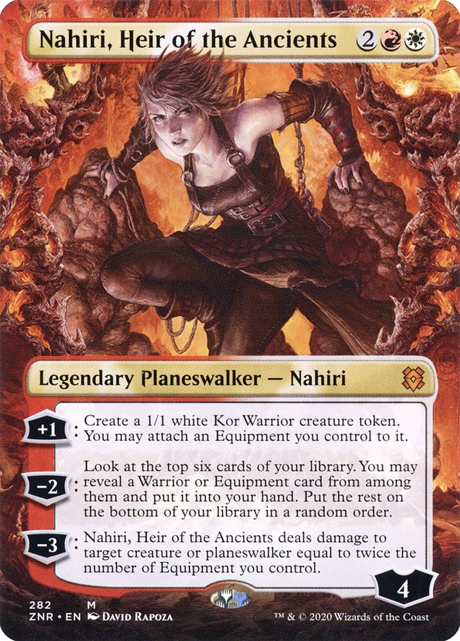 Nahiri, Heir of the Ancients (Borderless) [Zendikar Rising] | Tables and Towers