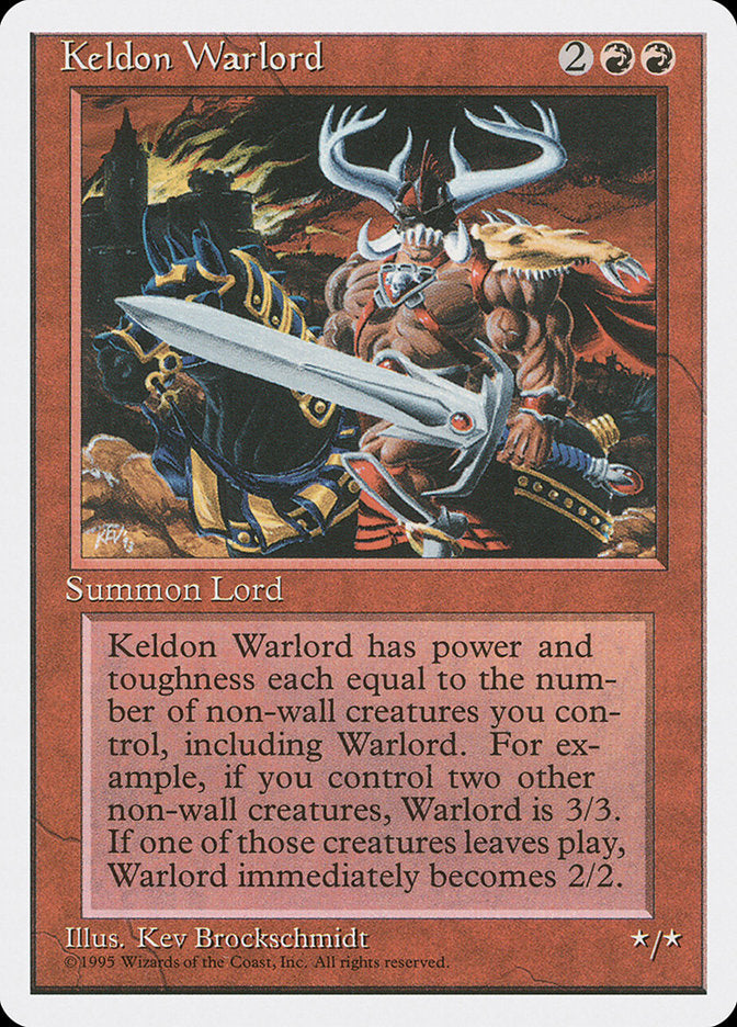 Keldon Warlord [Fourth Edition] | Tables and Towers